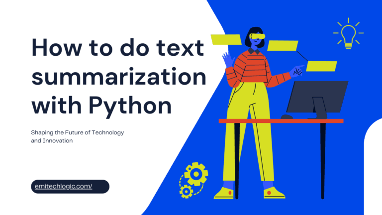 How to do text summarization with Python