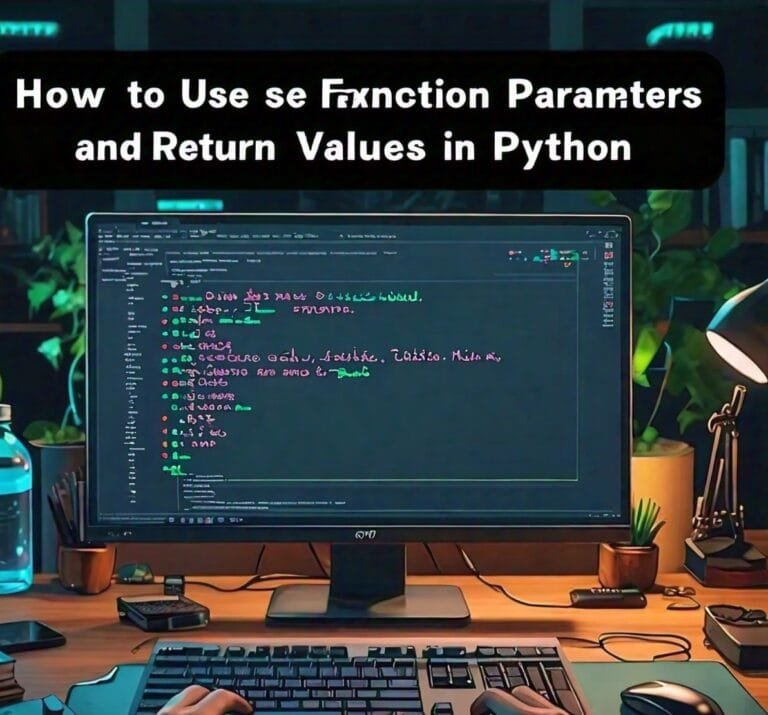 How to use Function parameters and return values in Python