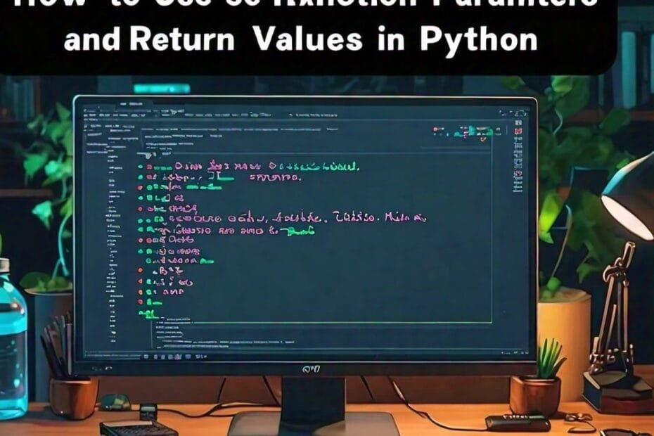 How to use Function parameters and return values in Python How to use Function parameters and return values in Python