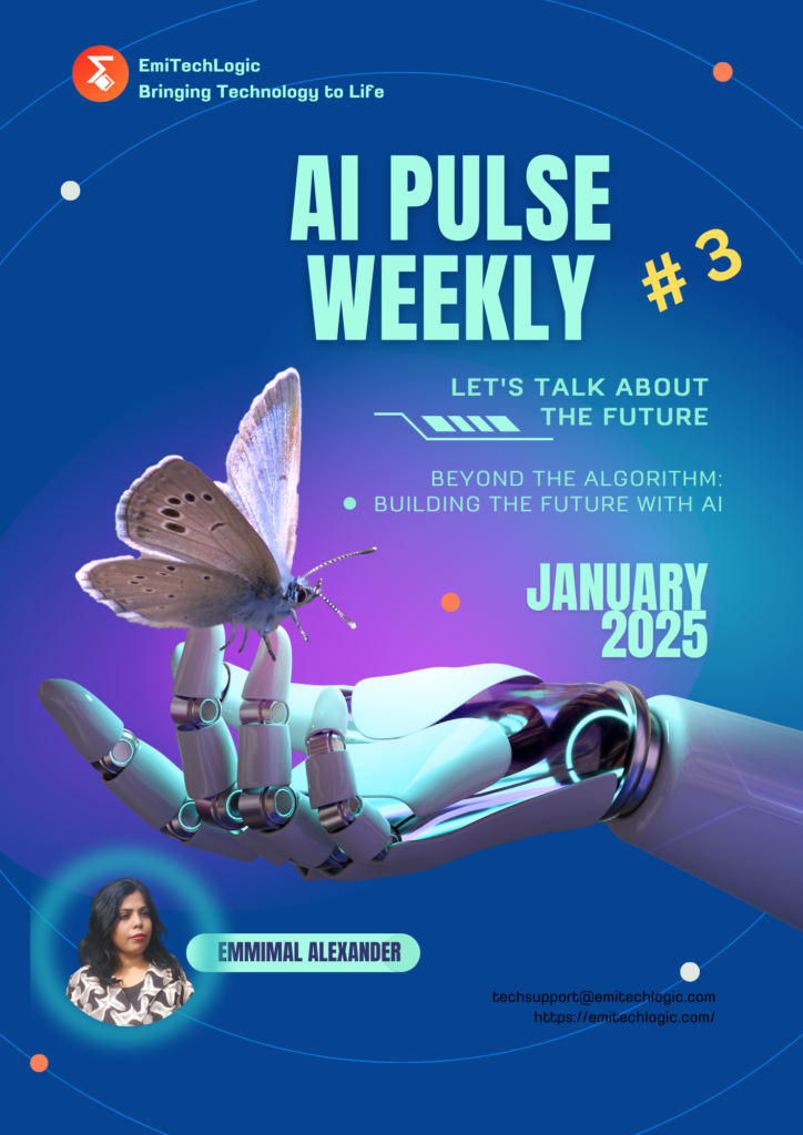 Cover page of AI Pulse Weekly featuring the latest AI trends, cybersecurity innovations, and quantum computing breakthroughs.