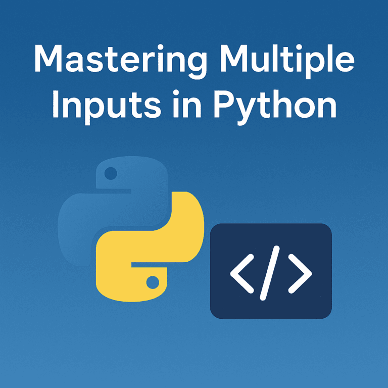 Mastering Multiple Inputs in Python