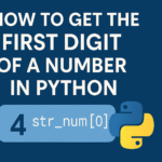 How to Get the First Digit of a Number in Python