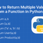 How to Return Multiple Values from a Function in Python