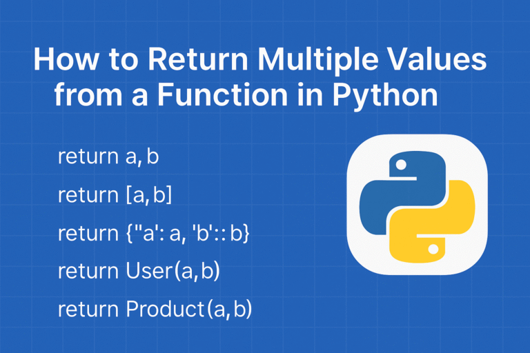 How to Return Multiple Values from a Function in Python
