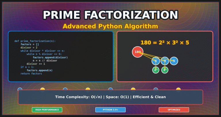 Prime Factorization Algorithm in Python
