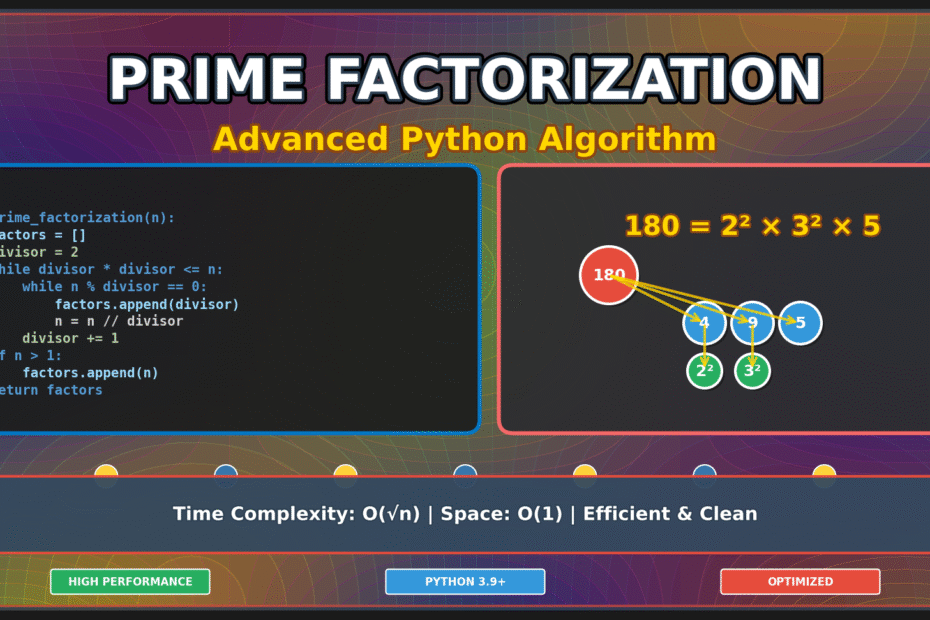 Prime Factorization Algorithm in Python