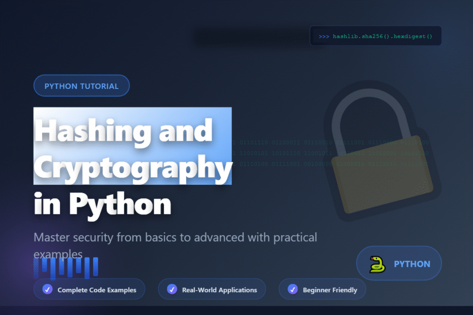 Complete Beginner’s Guide to Hashing and Cryptography in Python