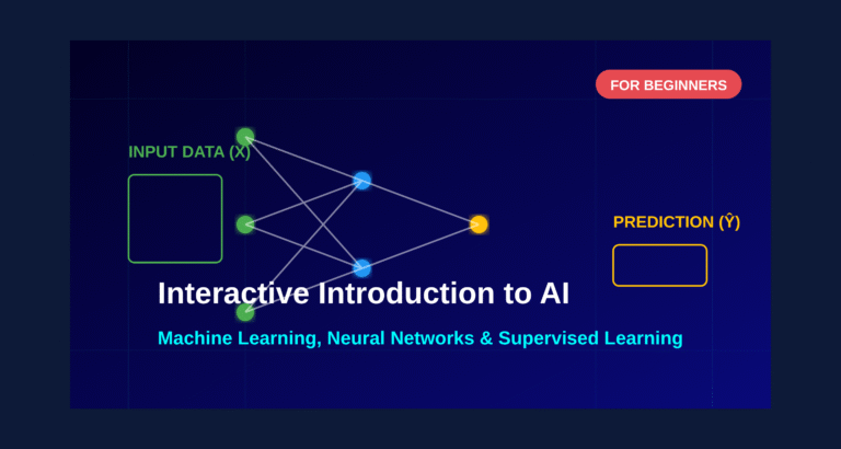 Interactive Introduction to AI: Machine Learning, Neural Networks & Supervised Learning for Beginners