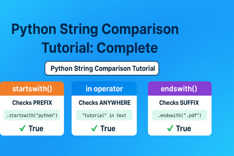 Python String Comparison Tutorial: Complete Guide